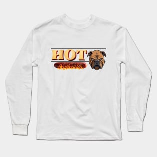 Hot dog hotdog  bulldog  bulldog mom Long Sleeve T-Shirt